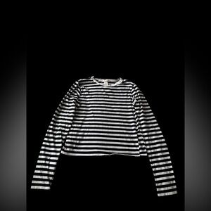 H&M Monochrome Striped Top
